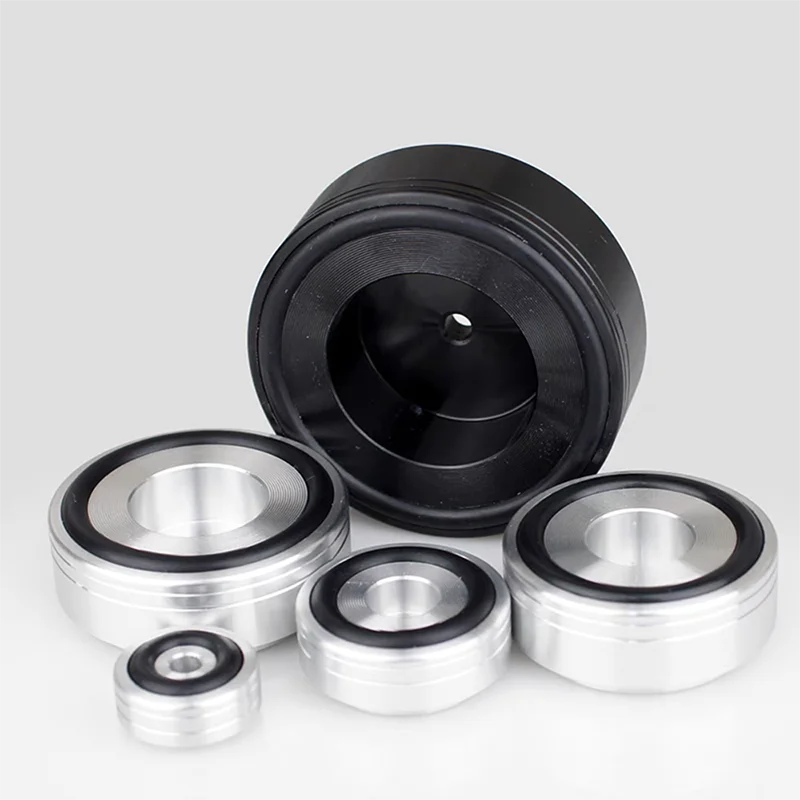 4pcs HIFI Audio Speakers Amplifier CD Player Aluminum Alloy/Rubber Anti-shock Shock Absorber Foot Pad Feet Pads Vibration Stands