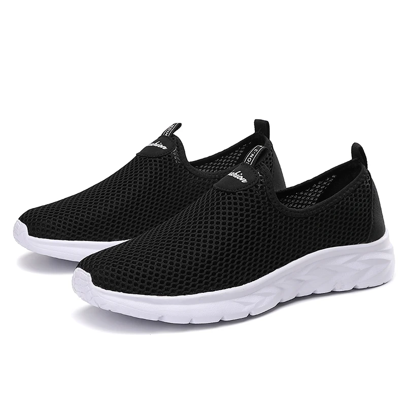 

Mens Lightweight Work Sneakers for Outdoor Comfy Breathable Casual Slip on Walking Shoes Non Slip Summer Breathable Sneakers