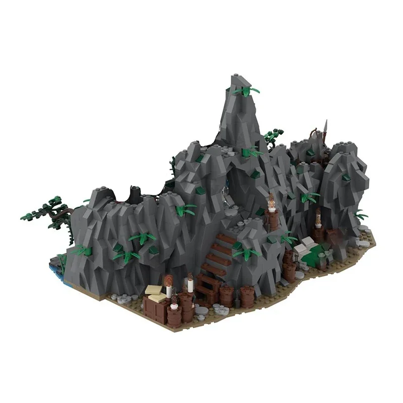 Moc Bouwstenen Kasteel Bakstenen Magische Ringen Film Scène Verboden Zwembad Model DIY Montage Street View Speelgoed Kind Geschenken