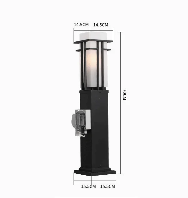 Aluminum Waterproof LED Bollard Post for Garden Pathway Outdoor Lawn Landscape Light with IP65 Rating