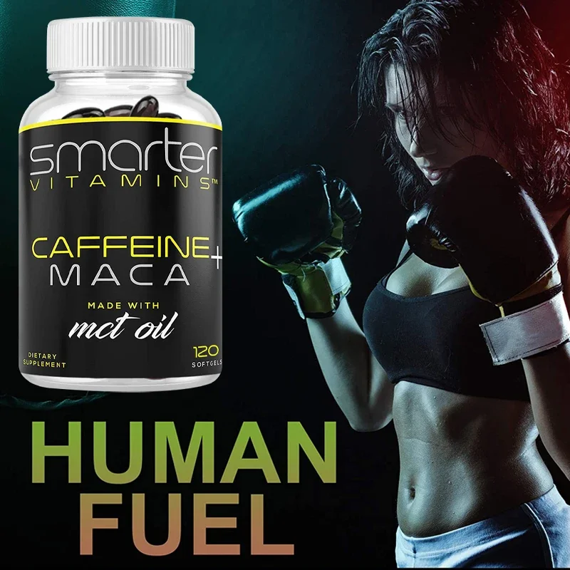 Caffeine Extract Supplement with Coconut MCT Oil and Maca Root Premium Formula