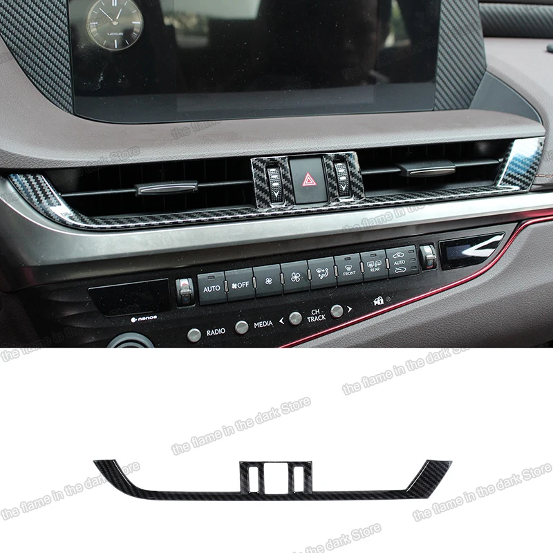 carbon fiber abs car dashboard air conditioning vent trim for Lexus Es Es300h 200 es350 300h 2018 2019 2020 260 200 350 auto