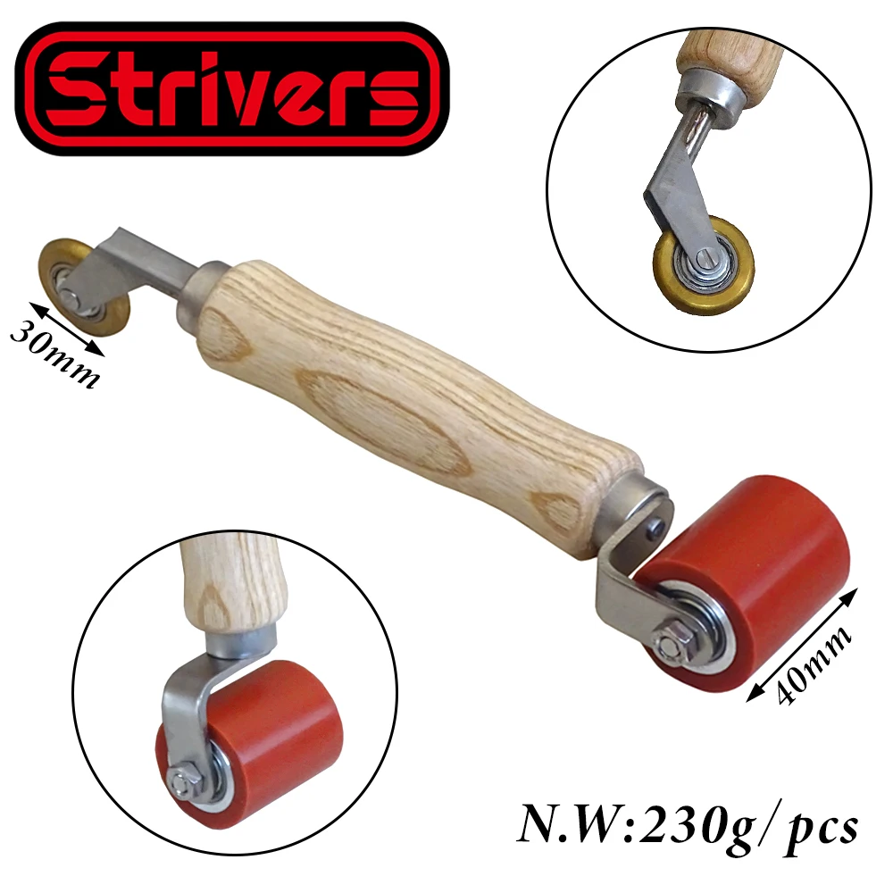 Industrial Grade Combo Tool for PVC/TPO/EPDM Single Ply Roofing 40mm Silicone Seam Scraper 6mm Brass Detail Penny Scraper (OEM)
