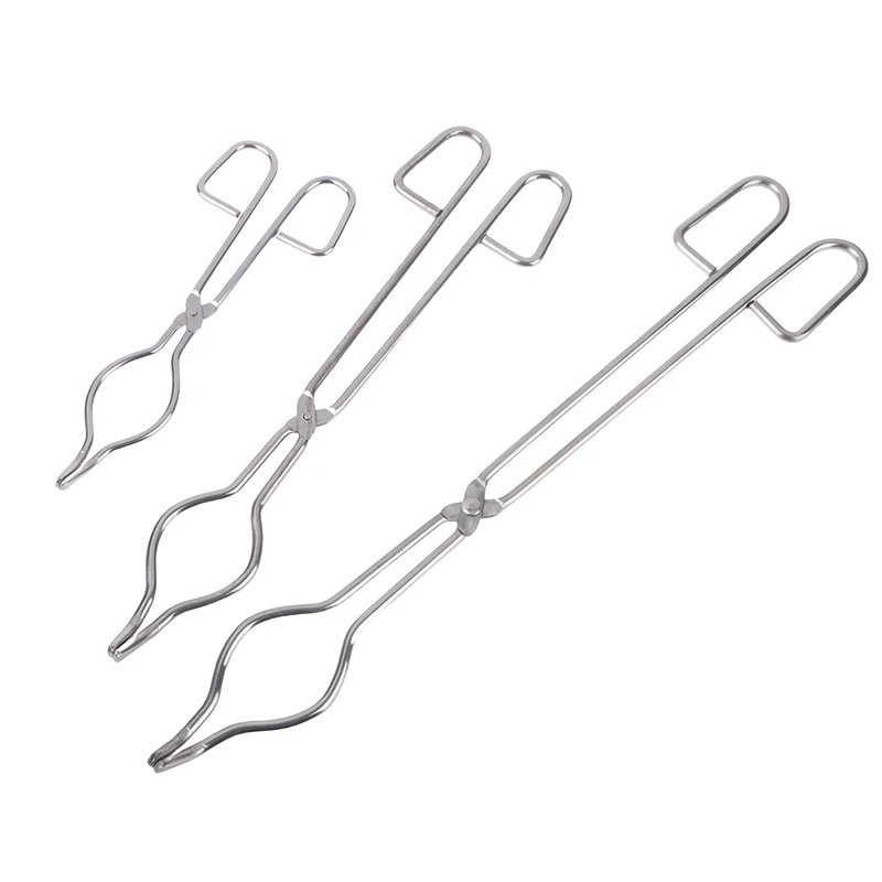 

Professional Stainless Steel Crucible Tongs Graphite Melting Plier Holder Chrome Plated Beaker Clamps for Lab Use