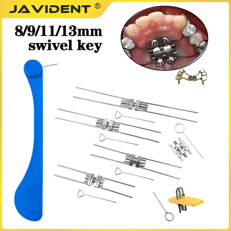 Dental Orthodontic Expansion Screw Mini Standard Rapid Palatal Expander Implant Swivel Keys Dentistry Tool 8mm 9mm 11mm 13mm