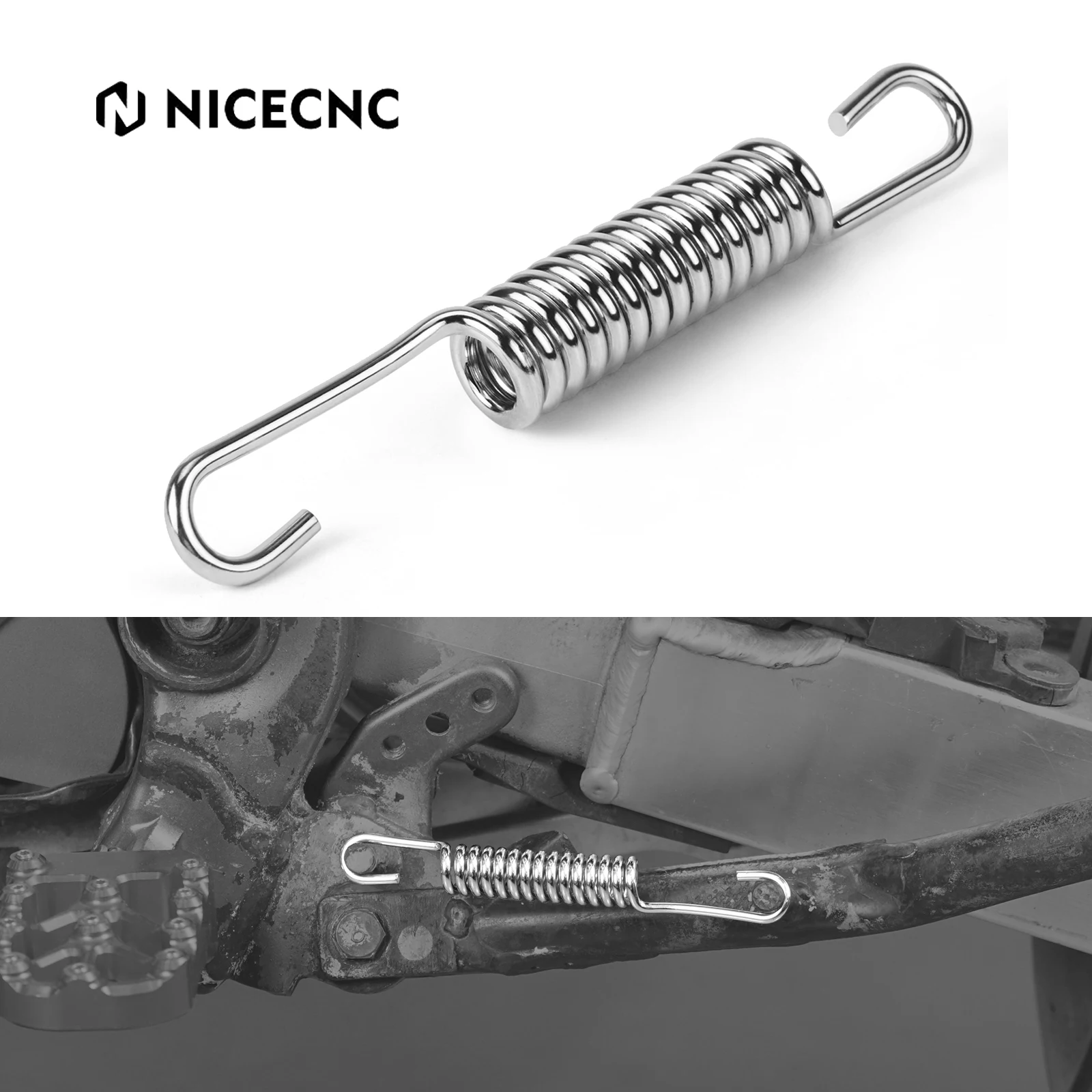 NiceCNC For Suzuki DRZ400 DRZ400E DRZ400S DRZ400SM 2000-2024 DR-Z 400 400E 400S 400SM Side Stand Kickstand Spring 09443-19010