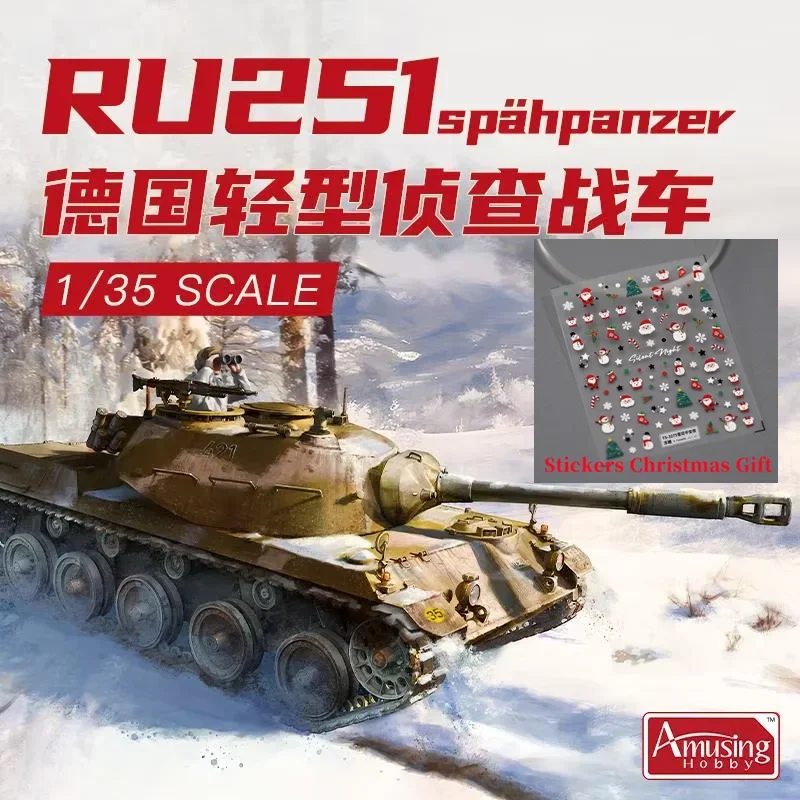 

Amusing Hobby 35A055 1/35 Scale Germany Henschel RU251 Spahpanzer Light Tank Model Kit