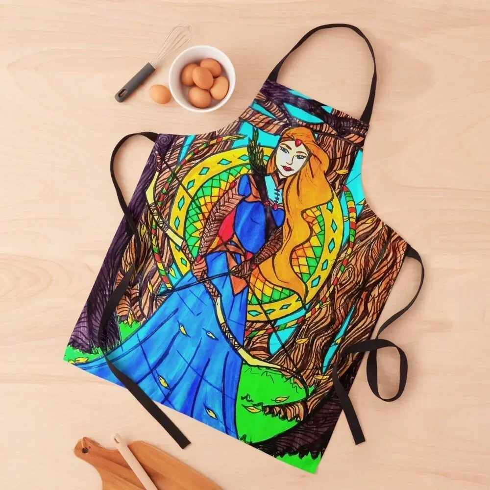 

Forest princess Apron kitchen clothes for men home women Household Items Useful Kitchen Supplies Idea Goods Apron