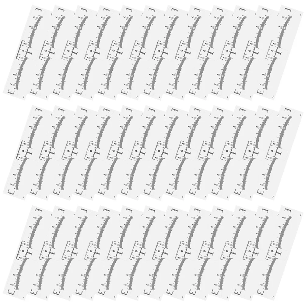 Règle de positionnement pour sourcils, pochoir de mise en forme des sourcils réutilisable pour femmes, mesure précise, outils de maquillage, qualité Salon, 50 pièces