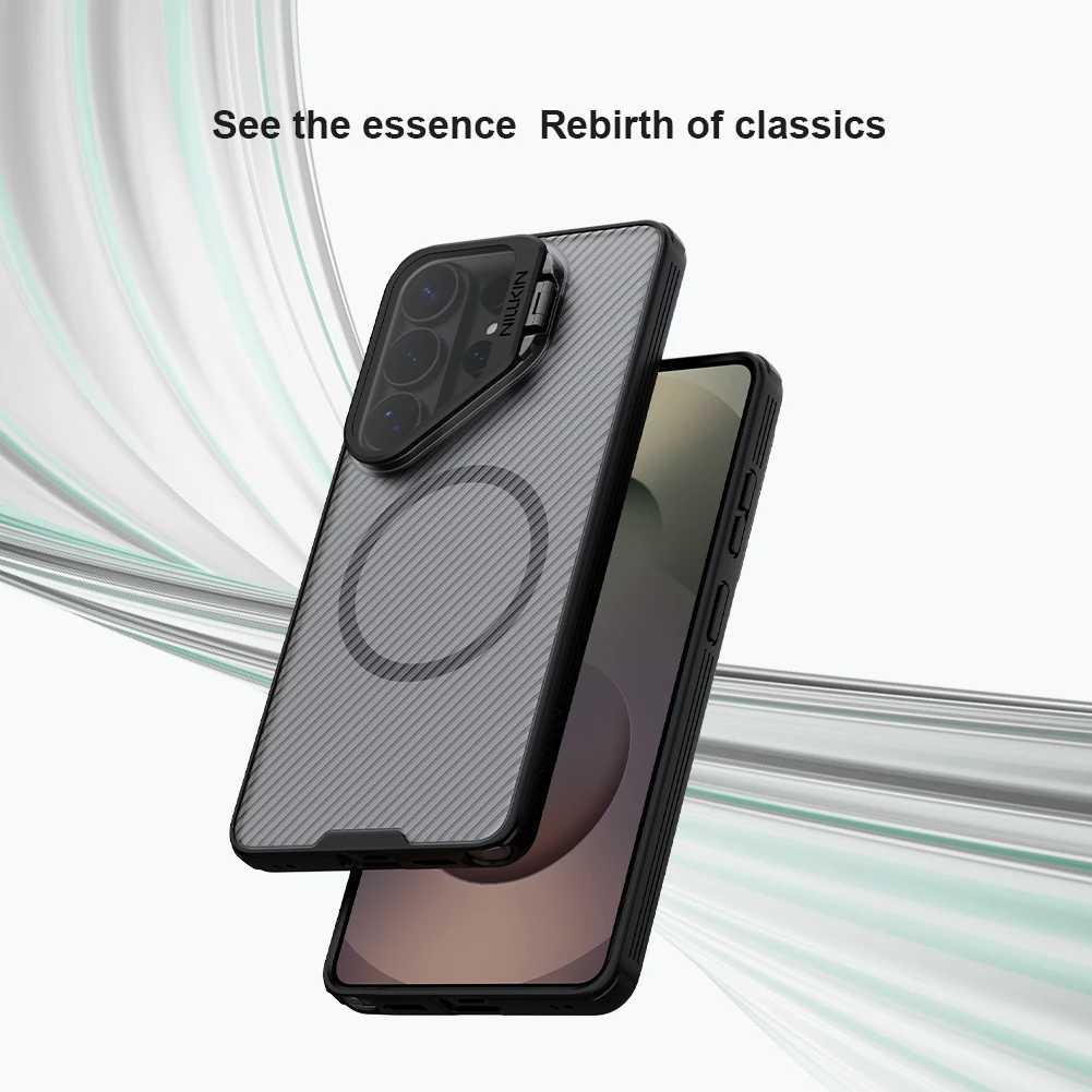 

For Samsung Galaxy S26 Ultra 5G Case Nillkin CamShield Prop Magnetic Camera Cover with Stand Case For S26 Ultra Lens Cover