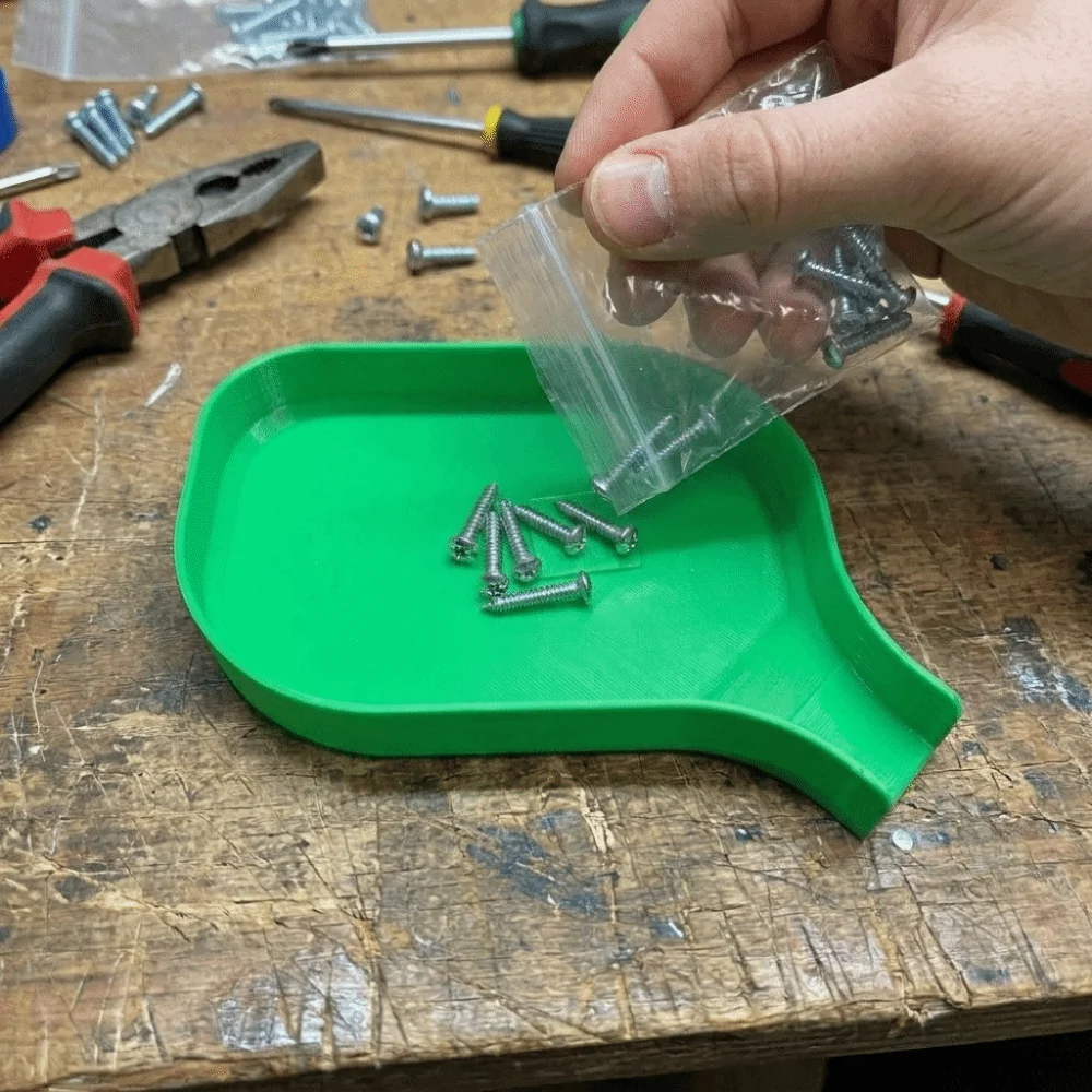 Quick Sorting Funnel Tray Anti-Spill Durable Small Parts Organizer Raised Edge Beads Organizing Hardware Tray Repair Workstation