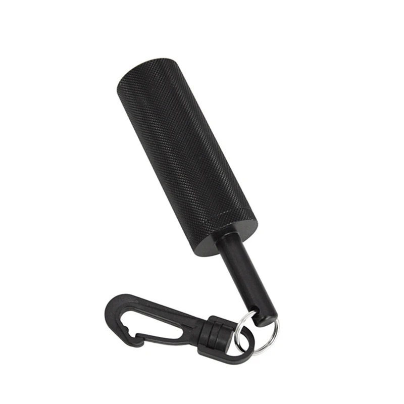 Diving Rattle Diving Safety Rattle Stick With 360° Rotating Quick Hook Underwater Bell Ding Rod Diving Equipment Black