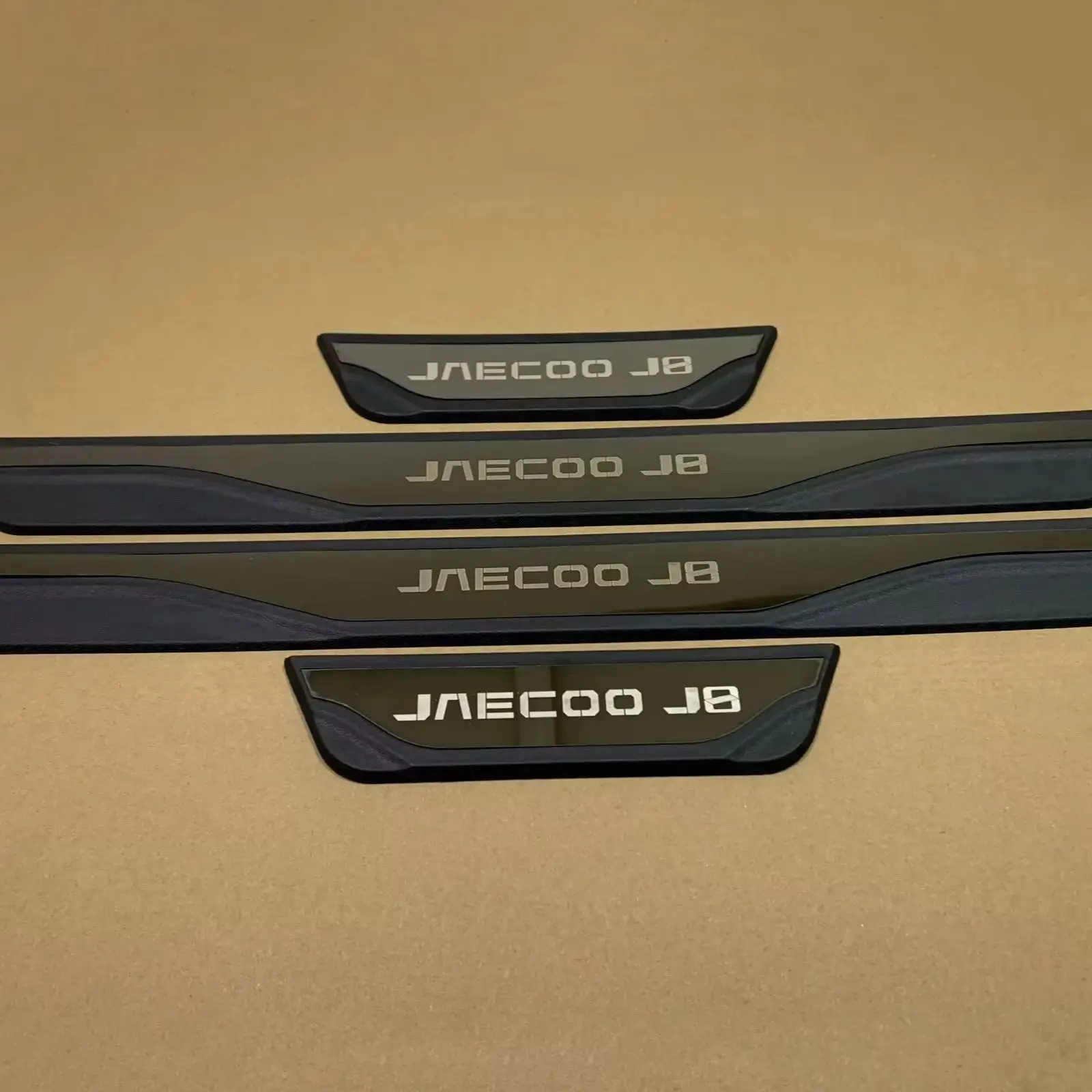 For Chery Jaecoo J7 J8 2021-2023 2024 2025 Car Door Sill 3d Shell Kick Scuff Plate Protector Trim Guard Pedal Auto Part Supplies