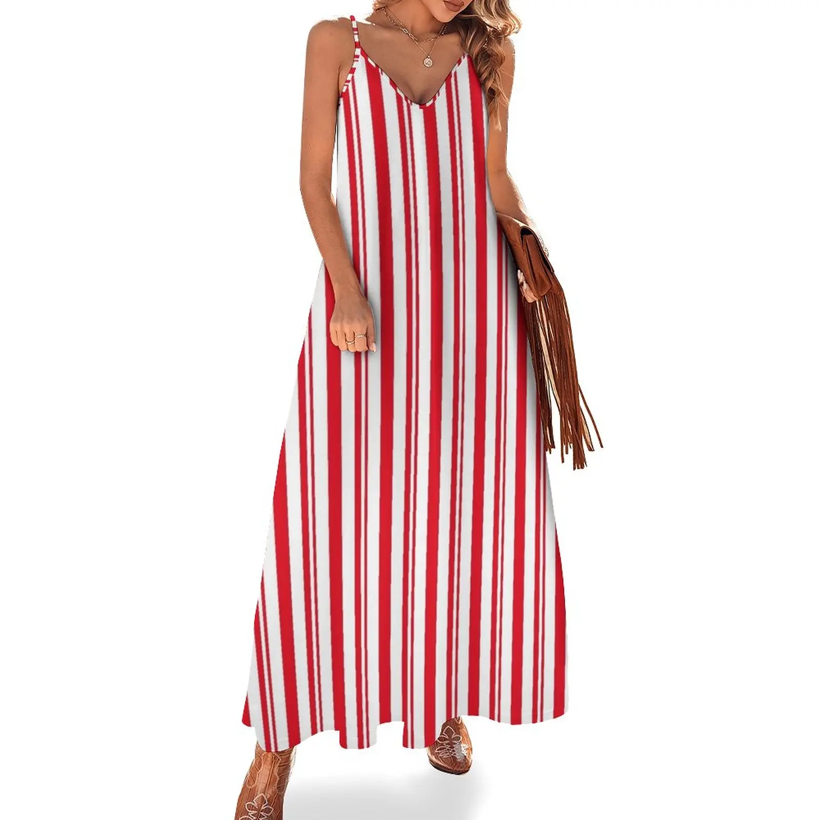 

Dapper Red Sleeveless Dress womans clothing summer dress women 2023 Women's evening dress Long dresses