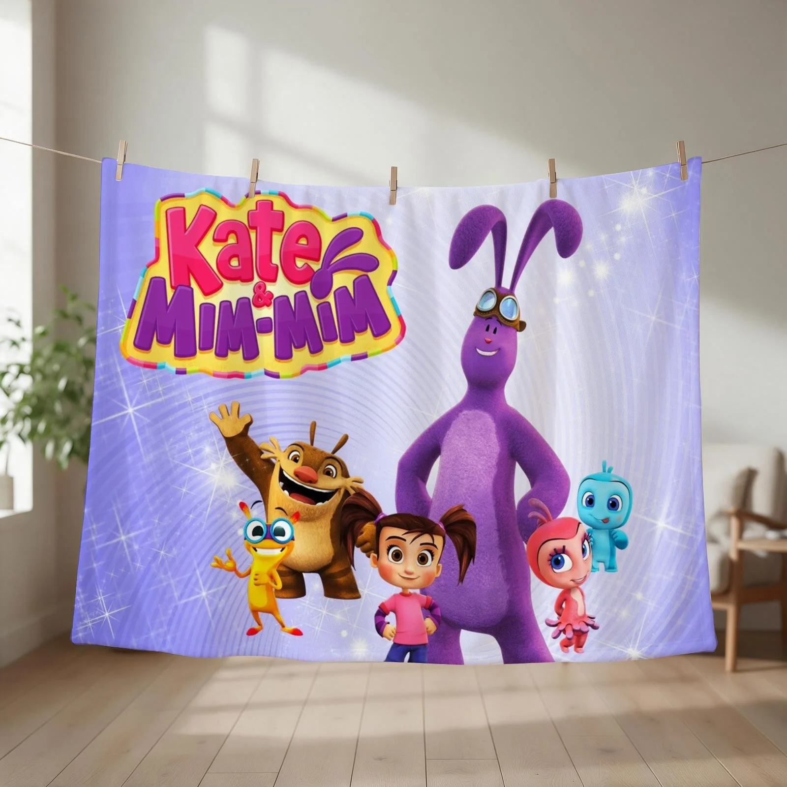Kate and Mim-Mim characters boomer Funny T Shirt Woman,Gift for Friends Throw Blanket