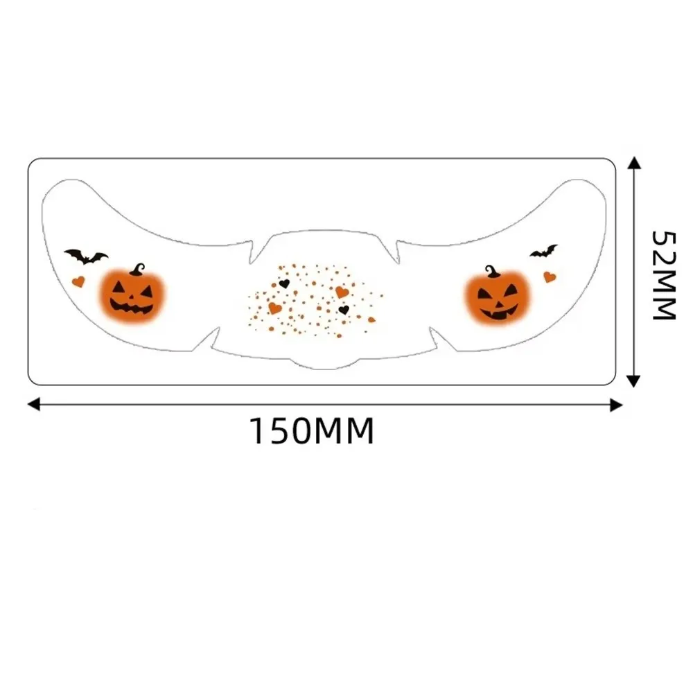 Fashion Waterproof Halloween Face Tattoo Sticker Freckles DIY Halloween Makeup Sticker Hot Stamping Makeup Patch Halloween Party