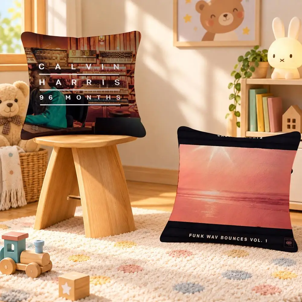 DJ Calvin Harris Electronic Dance Music Cushion Cover Personalized Decorative Living Room Home Sofa Bedroom Office Car Decor
