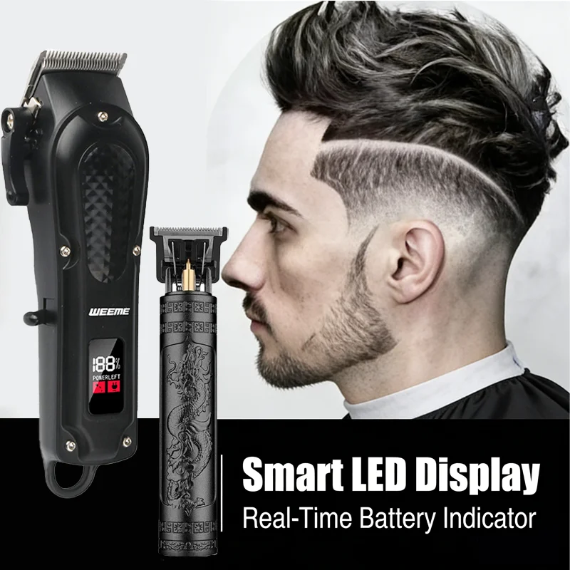 Cortapelos Eléctrico Profesional 2026, 0mm para Corte a la Raíz y Degradado, Afeitadora Masculina USB, Recortadora Inalámbrica de Corte Preciso, Kit de Aseo para Barbería y Uso Doméstico