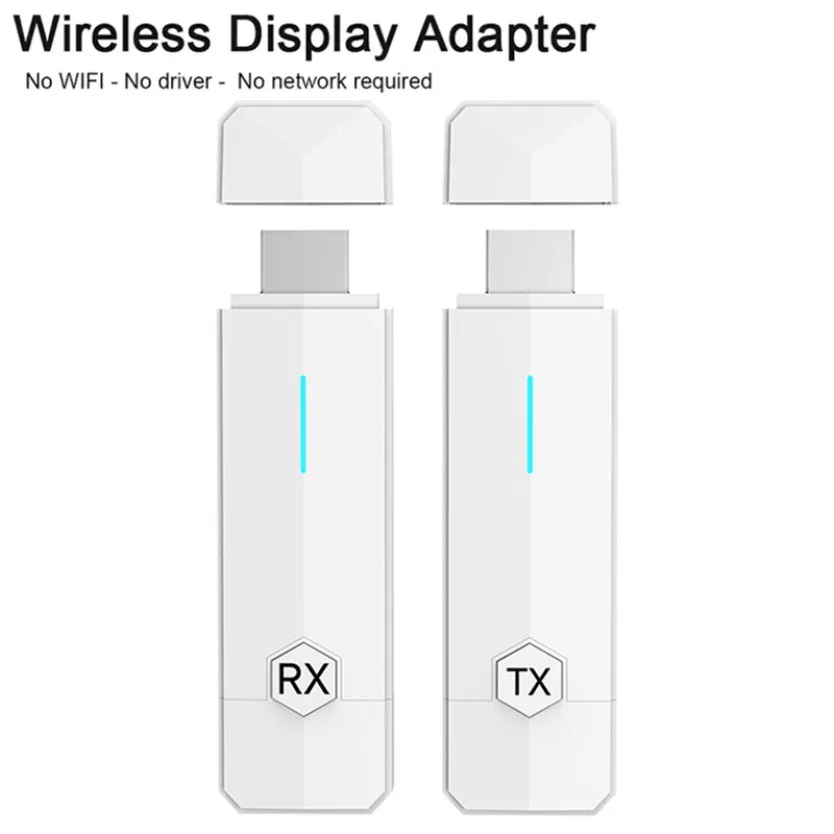 50M 5.8G 1080P Wireless HDMI-Compatible Video Audio Transmitter Receiver Extender Display Dongle for TV Box Monitor Projector PC
