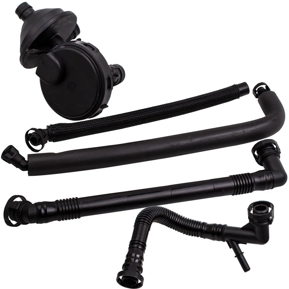 5 Pc Crankcase Vent Valve & Breather Hose Kit for BMW 3 & 5 Series X3 X5 Z3 Z4