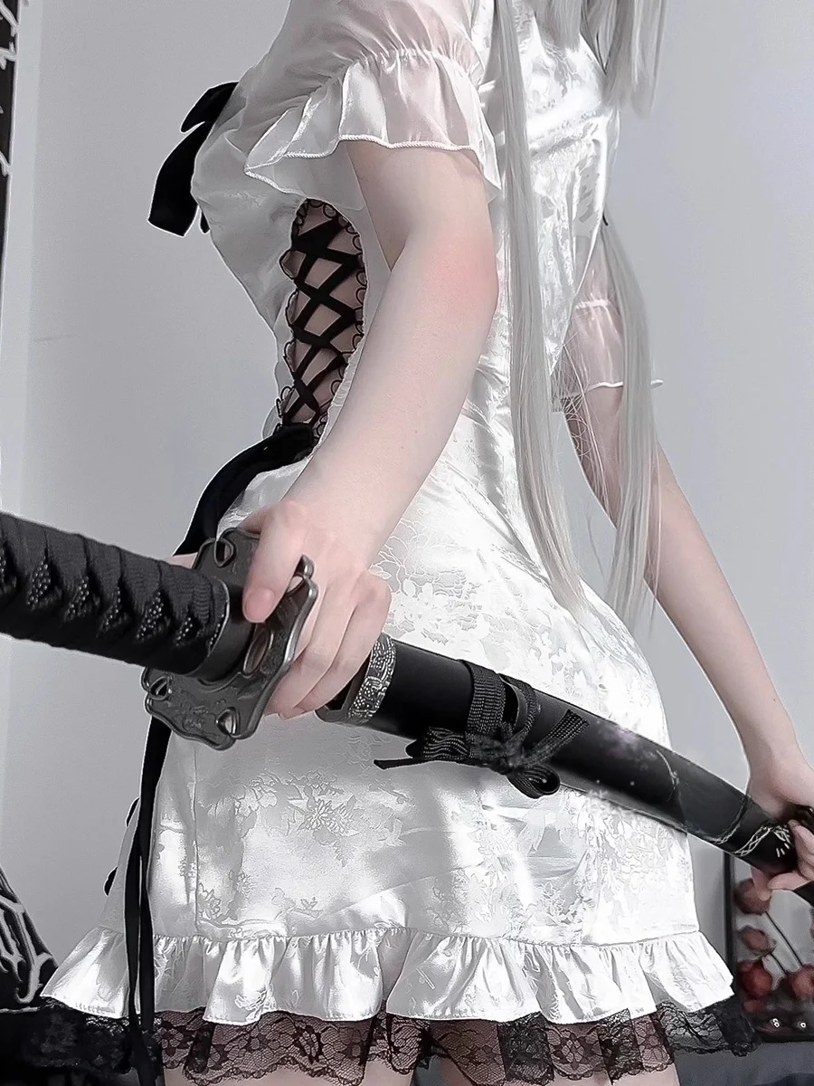 Сексуальный костюм Pure Desire на Хэллоуин ort Sve женский Dr Servant Girl orm Bodycon для похудения Qipao Sle полиэфирная ткань