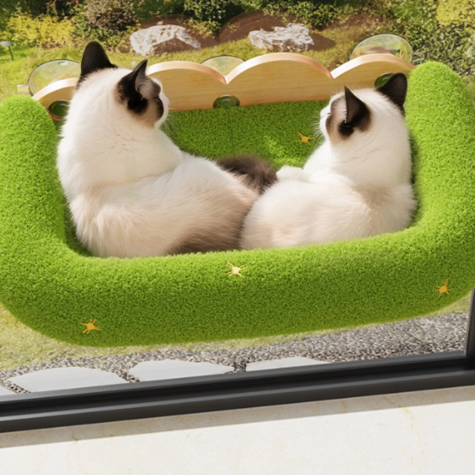 เตียงแมวติดหน้าต่างพร้อมถ้วยดู - Cat Window Perch บทวิจารณ์และราคา