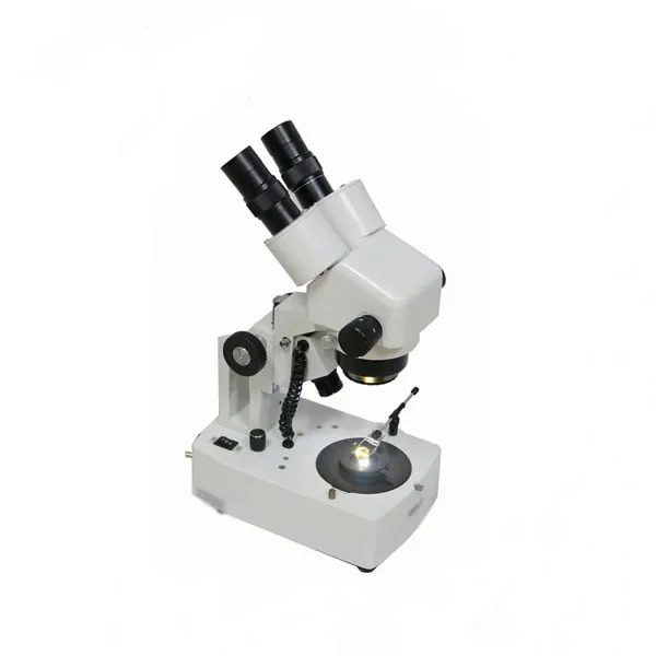 Portable Stereo Microscope Gem Jewelry Inspect Microscope Two Objetive Lenses Stereo Zoom Microscope