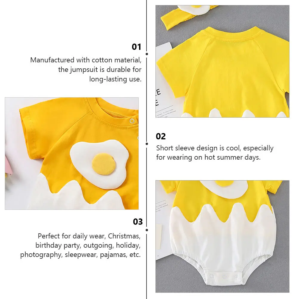 

1Pcs Baby Jumpsuit Cotton Short Sleeve Romper Summer Outfit Newborn Bodysuit Party Holiday Sleepwear Baby Romper