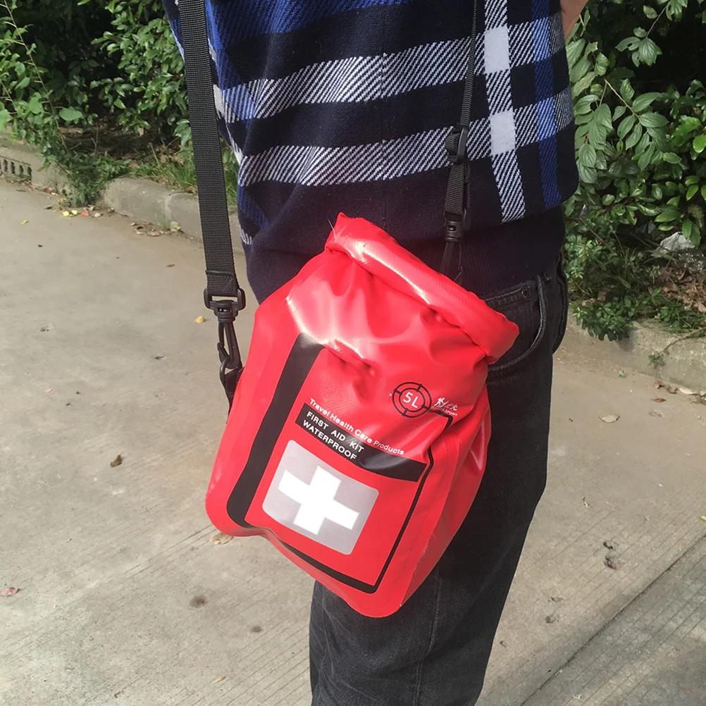 5L عدة مقاوم للماء المحمولة للتخييم المشي لمسافات طويلة السفر سيارة في الهواء الطلق غسل الطوارئ لوازم حقيبة بقاء والعتاد #5