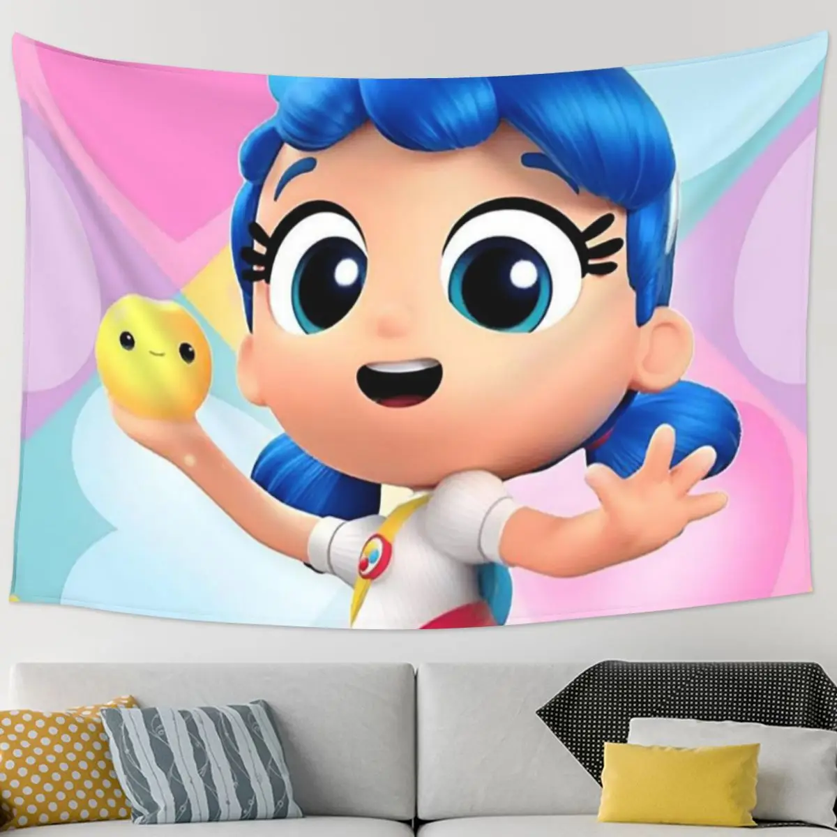 نسيج مملكة True And The Rainbow مضحك للتعليق على الحائط، ديكور منزلي جمالي، مفروشات لغرفة المعيشة وغرفة النوم #3