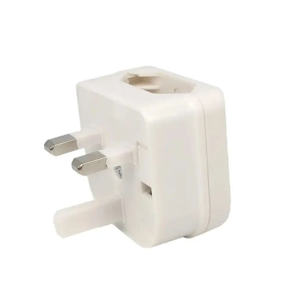 Hot Sale 2 Pin to 3 Pin EU to UK Power Portable PC Travel Plug Adapter 250v Outlet European