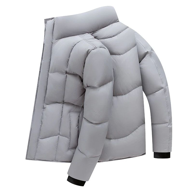 High-quality fashionable and stylish 90s white duck down men's and women's matching lightweight parka-style down jacket