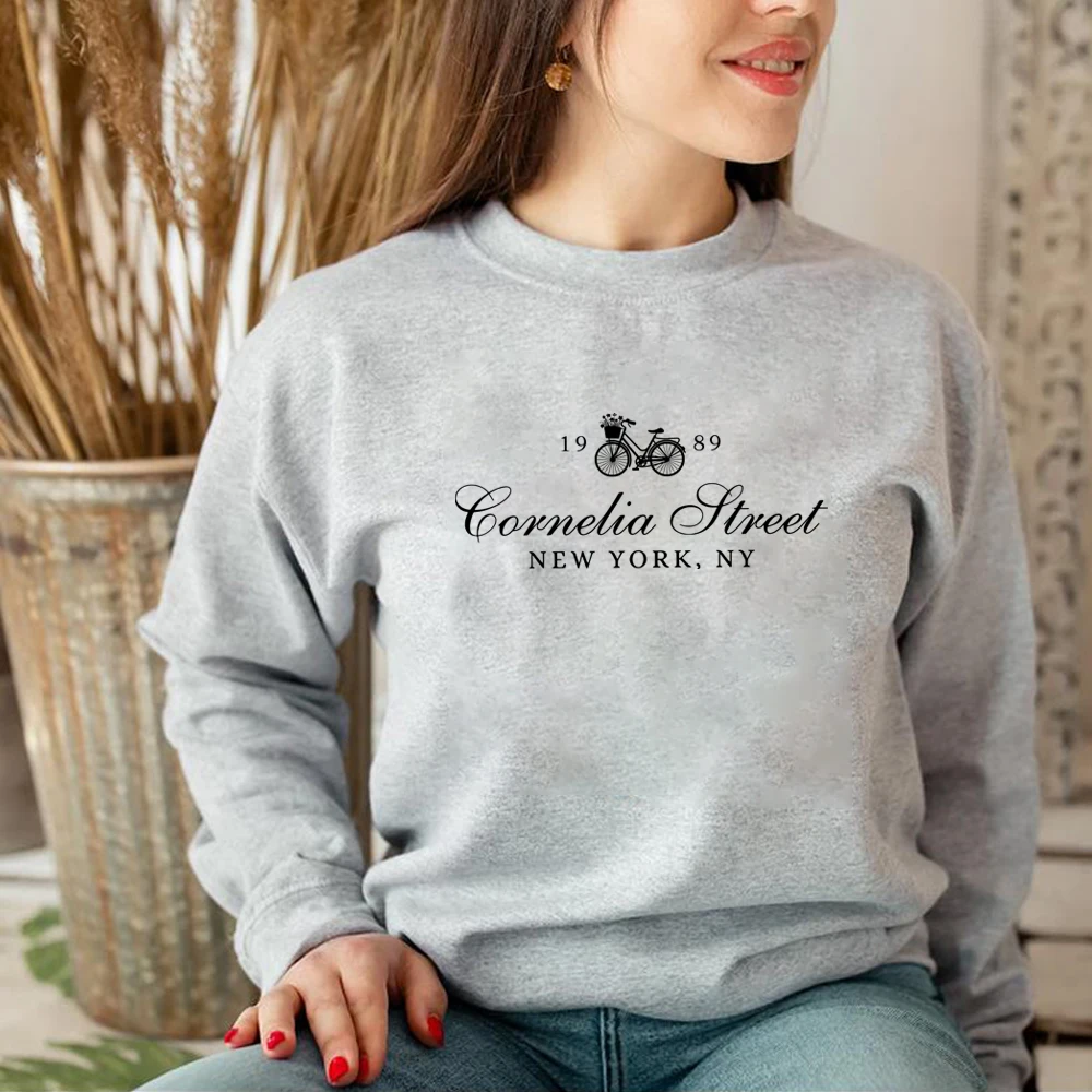 Sudadera con capucha Retro de Nueva York para mujer, sudadera con estampado Floral, camiseta Y2k, ropa estética, ropa de invierno