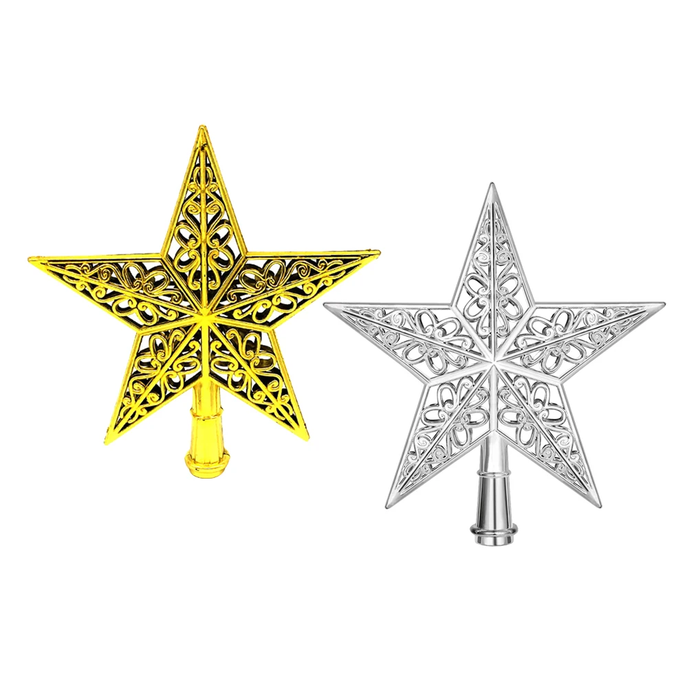 

2Pcs Christmas naments Plastic Non Pendant nament Fading Perfect for Christmas Tree Star Home Office Holiday Decor