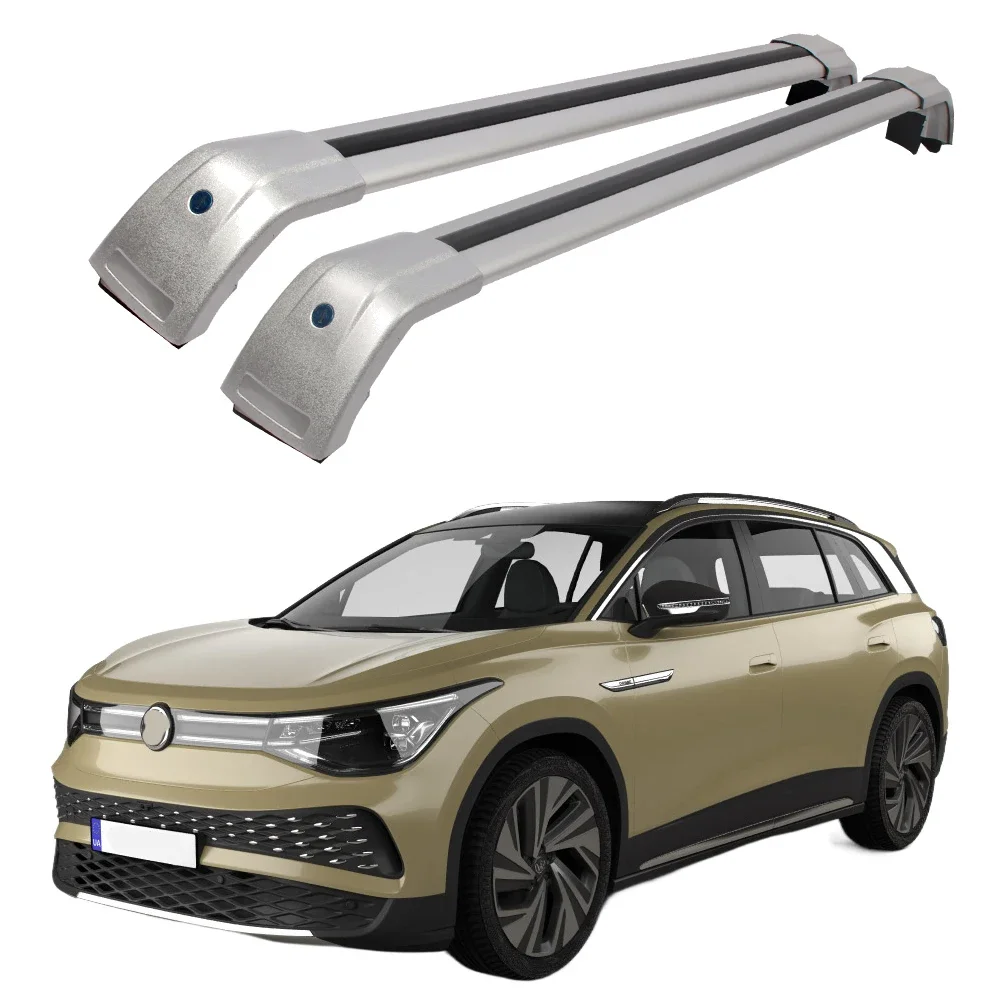 2Pcs Roof Bars for VOLKSWAGEN ID6/ID.6 X 2021-2024 Aluminum Alloy Side Bars Cross Rails Roof Rack Luggage