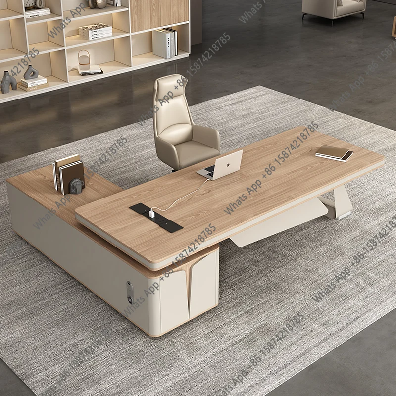 Sm Manager Wood Executive Office Desk Designer Strong Computer Standing Office Desks Modern Luxury Mesa Escriotorio Furniture