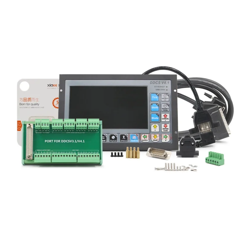 독립 오프라인 3/4 축 USB CNC 컨트롤러 인터페이스, 비상 정지 MPG 핸드휠, DDCSV4.1, 75W, 24V