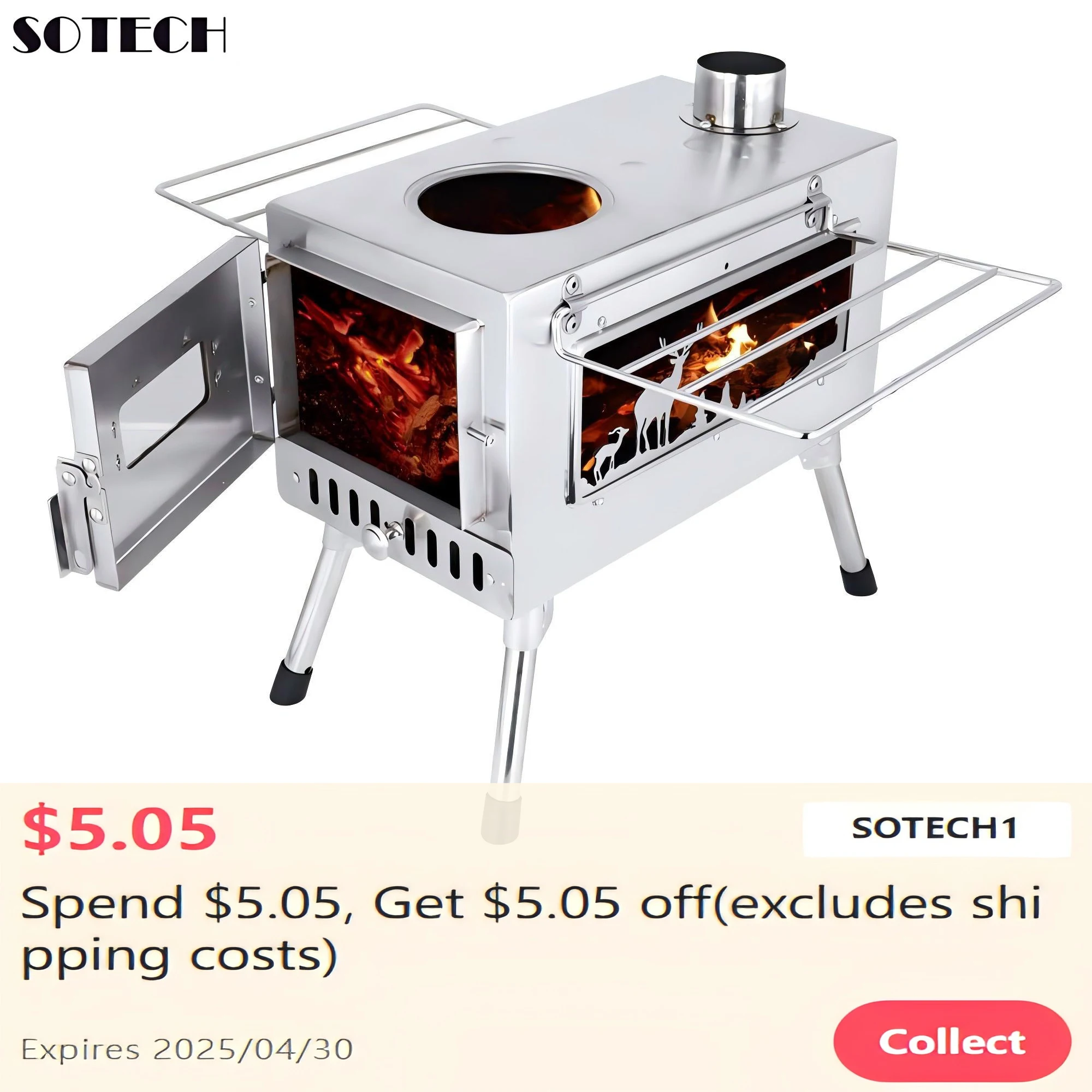 

Уличная дровяная печь, портативный прочный складной обогреватель, горелка из углеродистой или нержавеющей стали для кемпинга, путешествий, пикника, барбекю, пешего туризма