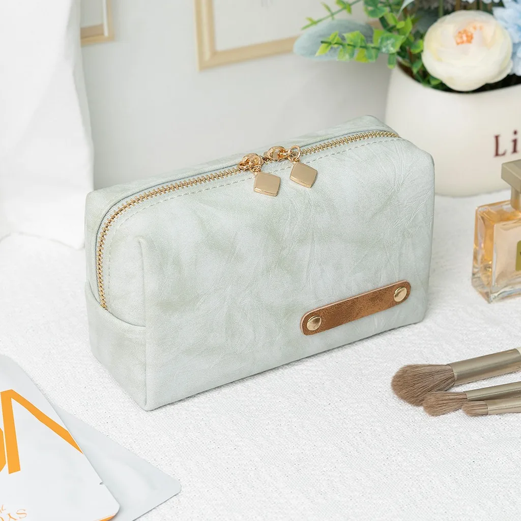 

Portable Clutch Bag Stylish Large Capacity Pouch Waterproof Makeup Bag Elegant Unisex Travel Storage Bag For Short Trips Home