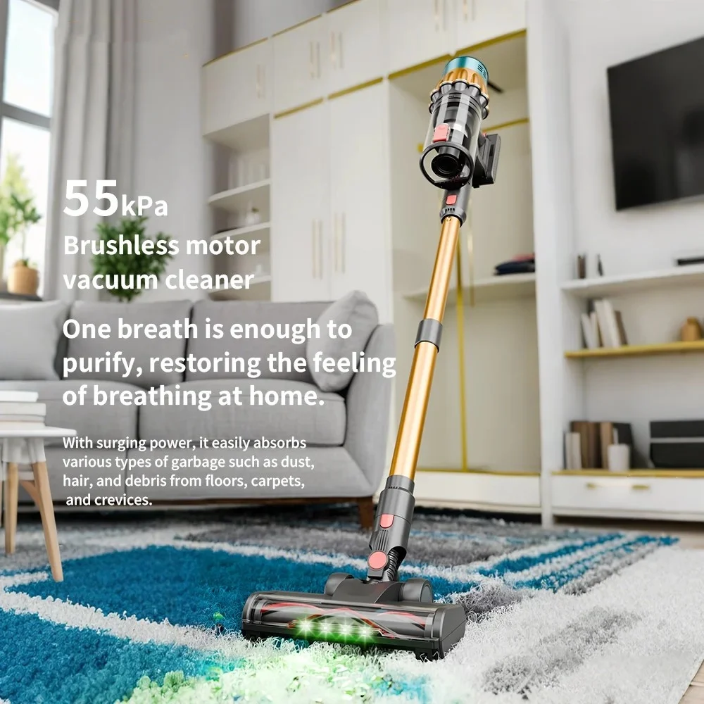 Blossom V22 45kPA Cordless Handheld Vacuum Cleaner Touch Screen Smart Dust Sensor Auto Speed Control for Home Carpet Clean