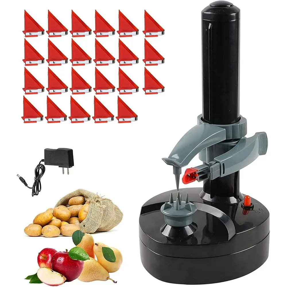 

Electric Potato Peeler with 23 Replacement Blades Rotato ExprStainlSteel Automatic Rotating ruits ruit Potato Peeler Vegetables