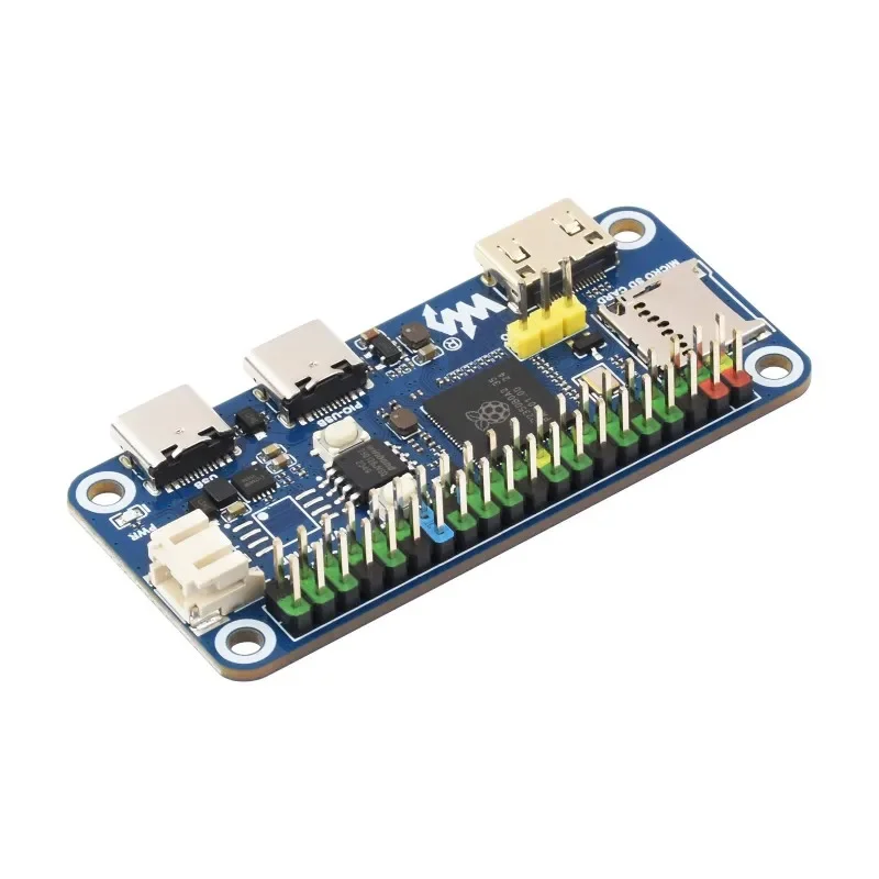 Waveshare RP2350-PiZero Development Board 520KB SRAM and 16MB Onboard Flash Memory Compatible with Raspberry Pi 40PIN GPIO Heade
