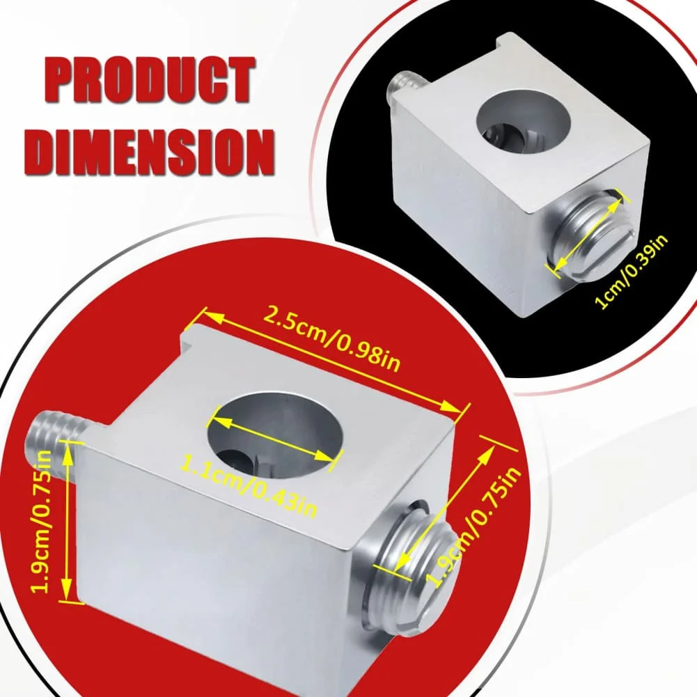 Set of 4 CA1/0UF Straight Through Quick Connect Aluminum Terminals with Screws for Electrical Panel Wiring and Grounding