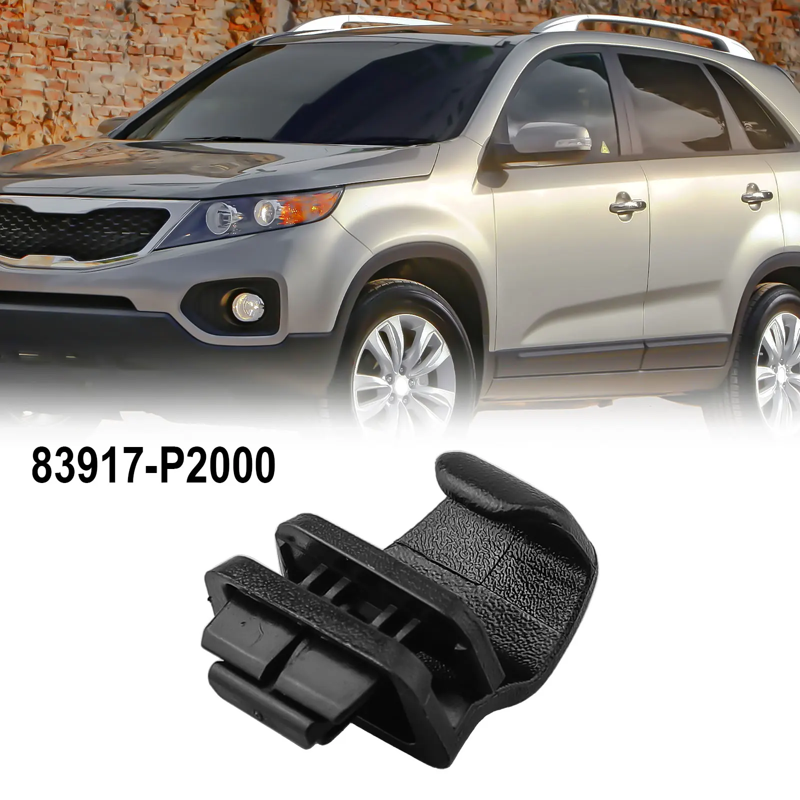 Para Kia Sorento 21-23 Clip de retención de parasol de puerta trasera 83917-P2000 piezas de repuesto extraíbles para automóvil