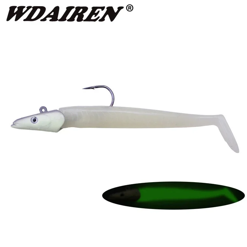 

1 Pc Sinking Jig Head Soft Bait 11.5cm 22g Jigging Wobblers Fishing Lure Artificial Pvc Bait with Hook Fishing Tackle