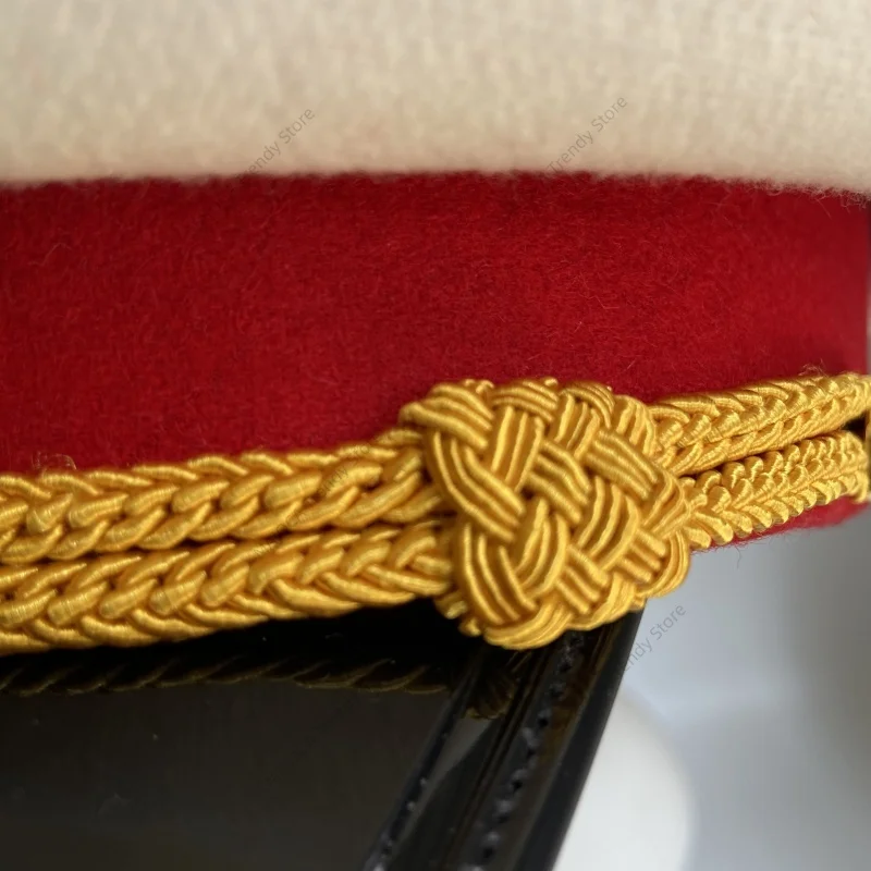 Chapeau de défilé du maréchal soviétique Staline-Era, uniforme de l'armée rouge, casquette visée pour la Collection WW2