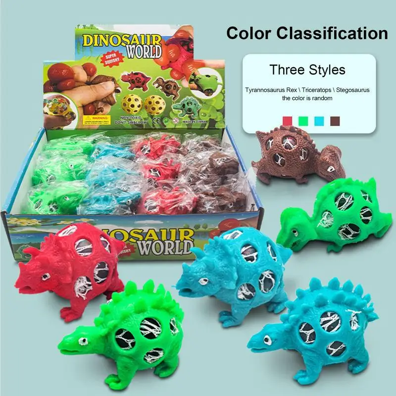 Balls Toys Dinosaur Stress Relief Toys For Kids Party Goodie Bag Fillers Classroom Prizes Random Style