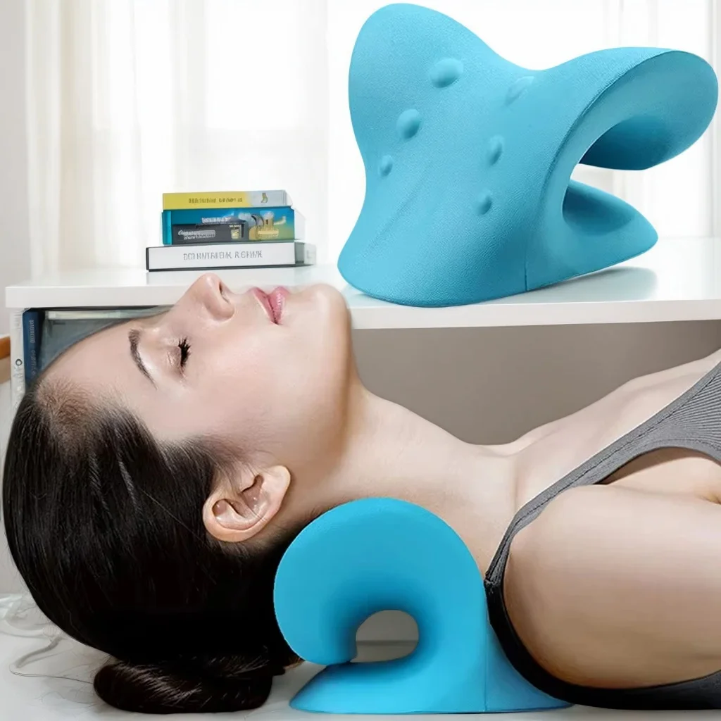 

Массажер для носилок шеи - подушка для вытяжения шейки матки для облегчения боли, поддерживающего корректора