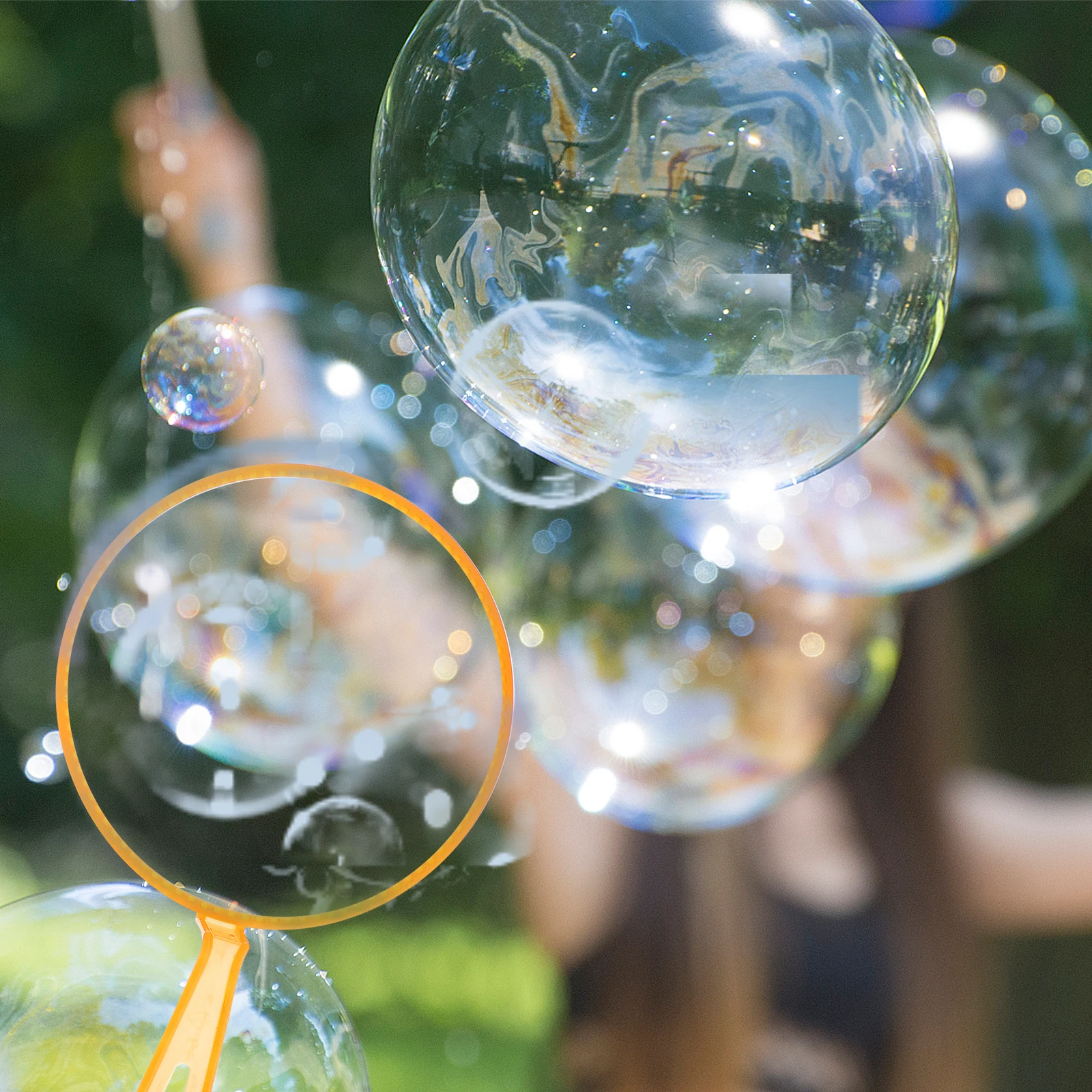 

3pcs Bubble Wand Set for Kids Blowing Bubbles Ring Maker Outdoor Indoor Toy Safe Fun Play Children Spring Summer Autumn