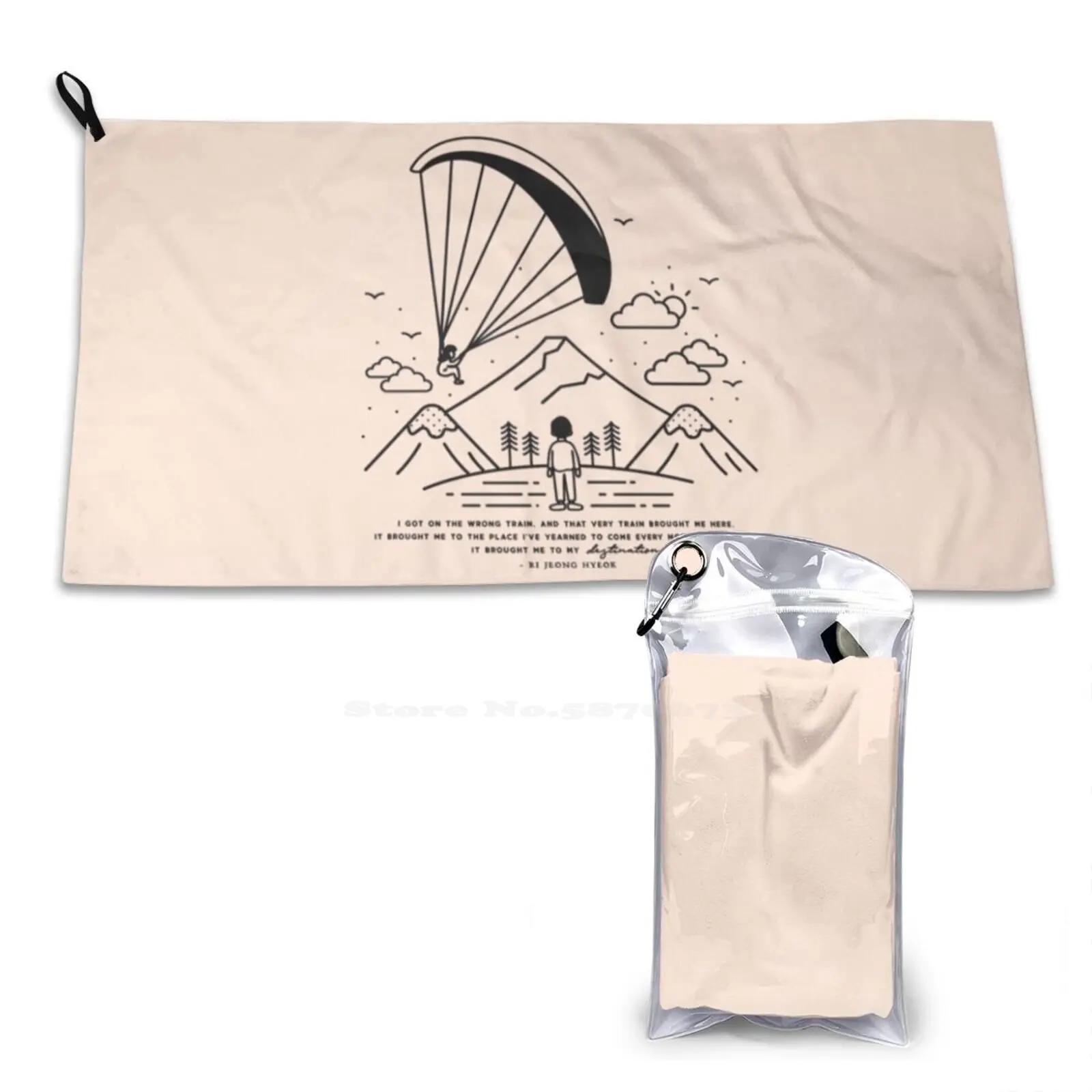 Crash Landing On You Finale | Cloy Merch | Hyun Bin | Son Yejin | Kdrama Merch | Kdrama Gear Soft Towel Quick Dry Beach Towel